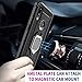 VICEANICS for Galaxy A10S case, Galaxy a10s Case with Tempered Glass Screen Protector, Soft TPU Armor Case Cover Reforced Cornors & Magnetic Finger Ring Holder Kickstand, Black