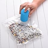 Blue Mini Food Saver Vacuum Sealer Machine, Food Preservation Household Vacuum Machine With 5 Pcs Vaccum Packing