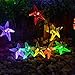ZEEFO Starfish Solar String Lights, 20ft 30 LED Solar Powered light, Outdoor Fairy Waterproof Night Lights for Indoor, Christmas Trees, Garden, patio and Holiday Decorative Wall Light (Multi-Color)
