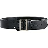 Aker Leather B01 Sam Browne Duty Belt, Full Leather-Lined, 2.25&Prime; Wide | Two-Prong Chrome Buckle, Made in USA. Gun Belts