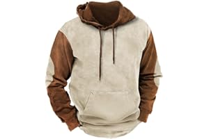 USNSM Pullover Hoodie Men,Men's Western Aztec Sweatshirt Ethnic Geometric Print Pullover Sweater for Men Hooded Top