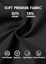 beautyin Women Black Swimming Suit Bottoms Skirt