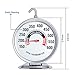 defull Large 3 inch Dial Oven Thermometer Clear Large Number Easy-to-Read Oven Thermometer with Hook and Panel Base Hang or Stand in Oven,Black