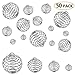 Habbi 50pcs 4 Size Spiral Bead Cage Pendant Crystal Holder for Necklace Making(8X9mm/15X14mm/25X20mm/30X25mm)
