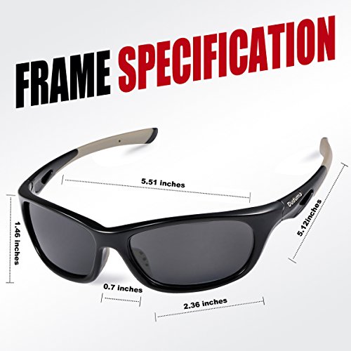 Duduma Polarized Sports Sunglasses for Baseball Running Cycling Fishing Golf Tr646 Durable Frame