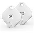 Key Finder 4 Pack Tag with Case Bluetooth Tracker for Luggage Works with Apple Find My Smart Tracker Locator for Suitcase, Bag, Backpack, Wallet, Replaceable Battery Smart tag Item Finder