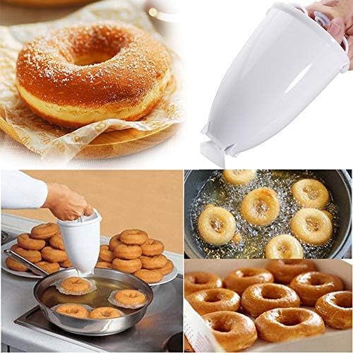 PIKAqiu33 UpgradePlastic Doughnut Donut Maker Kitchen Plastic Batter Dispenser DIY Doughnut Maker Donut Cookies Tart Making Tools Bakeware Baking Decorating Tools Gadgets (US Shipped)