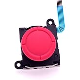 Deal4GO Left/Right Replacement Analog Joystick ThumbStick 3D Button Module for Nintendo Switch Lite or Switch Joy-con Controller Red (Zacian and Zamazenta Edition)