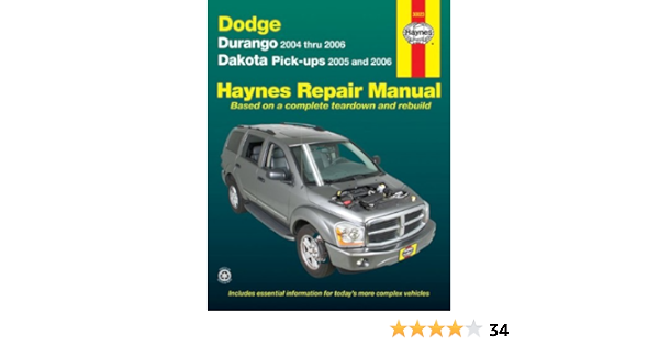 Dodge Durango 04 06 Dakota Pick Ups 05 06 Haynes Repair Manual Haynes 9781563926433 Books