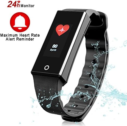 OmniBand HR+ Activity Fitness Tracker Smart Band with 24/7 Heart Rate Monitor Full HD Color Screen Message Notifications Fitness Watch for Men Women Kids