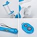 Selfie Stick, Premium Quality Bluetooth version by deqiyaosheng. All-in-one Aluminium Monopod for all iPhones Lightweight and Portable. Foldable Secure Mount (Blue)