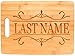 Custom Wedding Gift Couples Custom Text Family Name Personalized Rectangle Shaped Wood Cutting Board