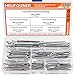 HELIFOUNER 150 Pieces 304 Stainless Steel Cotter Pin Assortment Kit