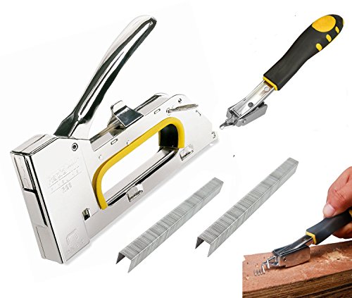 3-In-1,Premium-Quality Staple Gun,2400-Pack Staples,Firm and Convenient Staple Remover for Office Home School