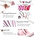 12 Pcs Makeup Brushes HANXUS Professional Foundation Blending Contour Eyeshadow Brow Blush Lip Eye Face Liquid Powder Cream Cosmetics Brushes tool Kit