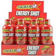 Stacker 2 Energy Shots, Berry, 12 Shots 2oz. Bottles