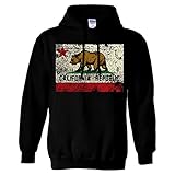 California State Flag Distressed Sweatshirt Hoodie