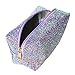 Colorful Glitter Shine Cosmetic Pouch Waterproof Zipper Handbag Carry Case Organizer Travel Case (purple)
