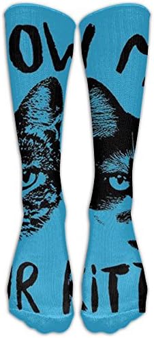 Siamese Kitten Cat Cotton Knee Socks Stylish Thick Athletic Compression Socks For Women