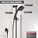 Delta Faucet 3-Spray Slide Bar Hand Held Shower with Hose, Gold Handheld Shower Head, Slide Bar Hand Shower, Handheld Shower, Detachable Shower Head, Champagne Bronze 57014-CZ, 0.5