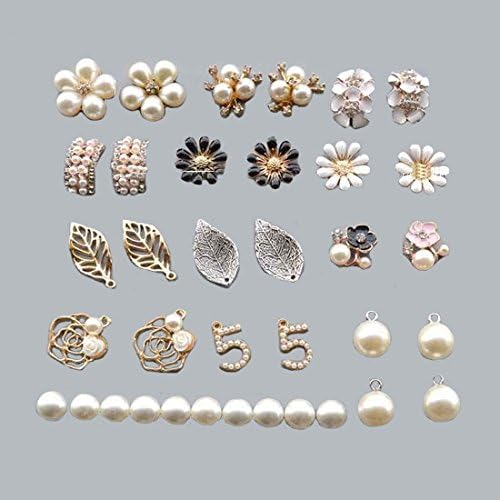 DIY Hair Accessories Hair Clips Bows Making Kit, Assorted Sizes Bundle of Ribbon with 50pcs DIY Hair Clips Toos Set for Gorgeous Butterfly, Gift Wrapping by Sunsang (15)