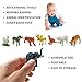 Animal Figures，24 Pcs Animals Toys Set with Mini Plastic Wild Animals and Farm Animals Toys Kit,Kids Birthday Party Favors Classrooms Rewards Christmas Gift
