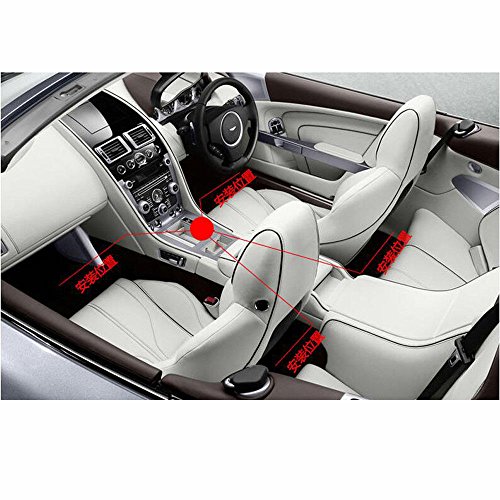 GTinthebox Rainbow Car LED Strip Light Ambient Styling Lighting Kit 48-SMD LED USB Plug Socket DC 5V Car Interior Decoration Light Under Dash for DIY Christmas Car Bar Indoor Party 4pack(Green)