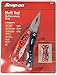 Snap-On Stainless Steel Multi Tool with Easy Grip Folding Handles. 11 Tools in 1 Component. Includes Screwdrivers, Pliers, Files, Openers and Cutters