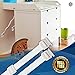 Anti Tip Furniture Kit - Furniture Anchors for Baby Proofing - Earthquake Straps - TV Safety Straps - Easy Install - Enhanced Instructions (4 Pack White) by AMG Home