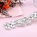 1 Yard Rhinestones-Trim-Applique Crystal Belts for Dresses Pearls Applique Trim Sequin Appliques for Wedding Dresses