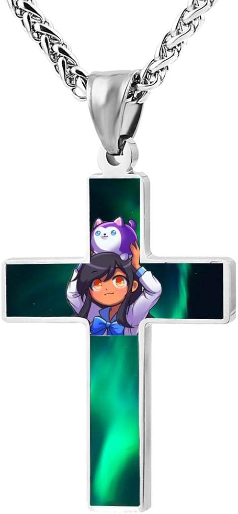 OpsiBuiy1 Lovely_APH_mau_Cat Zinc Alloy Chain Cross Necklace Pendant Fans Religious Jewelry