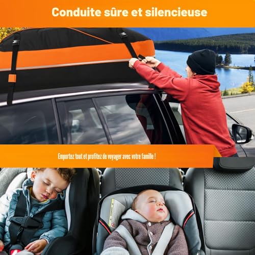 435L 1000D Nylon, 8 Reinforced Straps, Non-Slip Mat, for Travel and Luggage Transport