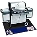 FANMATS 12194 New York Giants Vinyl Grill Mat - 26in. x 42in. - Deck Patio Protective Mat | Oil, flame, and UV resistant