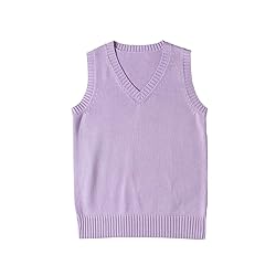 jinghuiyue Women’s V Neck Sweater Vest School