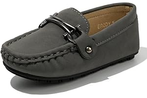 CENCIRILY Toddler Boys Girls Loafers Soft Slip On Little Kid Oxford Dress Flats Casual Boat Shoes School Uniform Moccasin Walking Shoes