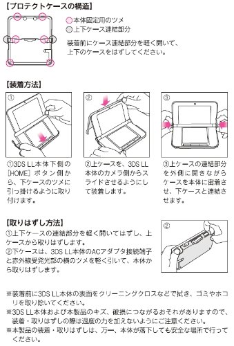 Amazon Com Cyber Protect Case Clear For 3ds Ll Video Games