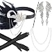 Beelittle 1920s Accessories Headband Earrings Necklace Gloves Cigarette Holder (E3) primary