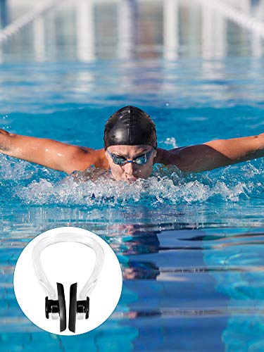 image for Chuangdi 24 Pieces Silicone Nose Clips Waterproof Swimming Nose Clips 