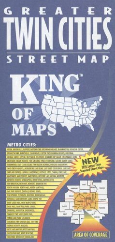 King of Maps Greater Twin Cities Street Map (Twin Cities Metro Map (Folding))