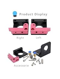 WINGONEER   Extractor remoto para impresora 3D MK8 (1,75 filamentos, extrusor remoto de metal, para MK8 Prusa i3 o Kossel RepRap DIY kits de aluminio con marco de bloque accesorio (mano derecha)