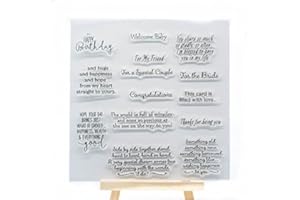 WOOYANGFUN Welcome to Joyful Home 1pc Happy Birthday Filled Love Sentiment Rubber Clear Stamp for Card Making Decoration and Scrapbooking