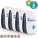 Pest Control Ultrasonic Pest Repeller Organic Repellent Products (4 Pack) for Bugs Mice Fleas Spiders Ants Rats Roaches Flies Mosquitoes Rodents Insects Electronic Plug In Blocker Home Indoor Reject