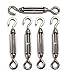 Penta Angel M4 Hook Turnbuckle Stainless Steel 304 Eye Turnbuckle Hook Wire Rope Tension (10)