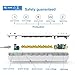 Bototek 6-outlet power strip with 4 Smart 5V/2.4A USB Charging ports and 6ft Cord, Built-in 1250W/10A Surge protector, for smart phones & tablets, White