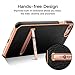 iPhone 7 Case, G-CASE [Plating] - Black and Metallic Rose Gold [Metal Kickstand][Anti-Scratch][Synthetic Leather][Shockproof][Bulit-in Magnetic Metal Plate] For Apple iPhone 7 (2016)