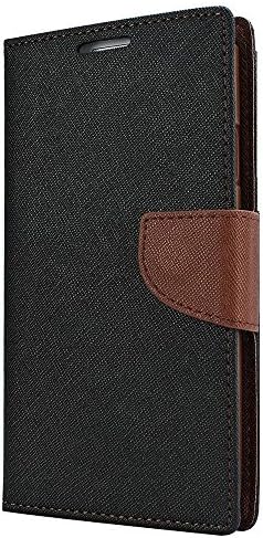 Avzax Luxury Diary Wallet Style Flip Cover Case with Magnetic Lock for Huawei P10 Lite (Black)