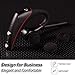 Bluetooth Headset, Handsfree Earpiece Wireless with Microphone and Mute Key for Business/Driving, Support iPhone and Other Smart Cellphone(Bluetooth V4.1, 240 Hours Standby Time, Black)