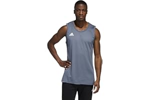 adidas Men's 3G Speed Reversible Basketball Jersey, Onix/White, X-Small