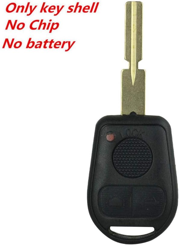 FLYPIG for BMW Key Replacement Button Pad Smart Remote Key Fob Shell Case Cover Pad for BMW 318i 323i 525i 528i 530i 535i 540i 735i 740i 740iL Z3