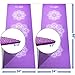 Yes4All Premium PVC Exercise Yoga Mat Printed Design – Printed Yoga Mat Thin Non Slip for Workout, Pilates – Yoga Floor Mat with Design (3mm, Hypnotica Purple)